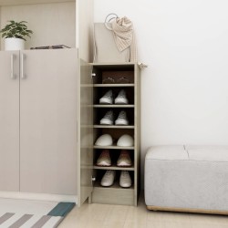 vidaXL Mueble zapatero de aglomerado roble Sonoma 32x35x92 cm