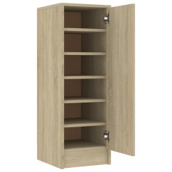 vidaXL Mueble zapatero de aglomerado roble Sonoma 32x35x92 cm