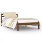 vidaXL Estructura cama madera maciza de pino marrón miel 100x200 cm