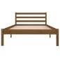 vidaXL Estructura cama madera maciza de pino marrón miel 100x200 cm