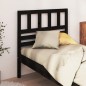 vidaXL Cabecero de cama madera maciza de pino negro 81x4x100 cm