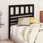 vidaXL Cabecero de cama madera maciza de pino negro 81x4x100 cm