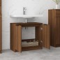 vidaXL Armario baño madera contrachapada roble marrón 64,5x33,5x59 cm vidaXL Armario baño madera contrachapada roble marrón 64,5x33,5x59 cm