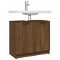 vidaXL Armario baño madera contrachapada roble marrón 64,5x33,5x59 cm vidaXL Armario baño madera contrachapada roble marrón 64,5x33,5x59 cm