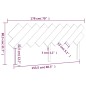 vidaXL Cabecero de cama madera maciza de pino 178x3x80,5 cm vidaXL Cabecero de cama madera maciza de pino 178x3x80,5 cm