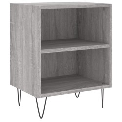 vidaXL Mesita de noche madera de ingeniería gris Sonoma 40x30x50 cm