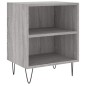 vidaXL Mesita de noche madera de ingeniería gris Sonoma 40x30x50 cm vidaXL Mesita de noche madera de ingeniería gris Sonoma 40x30x50 cm