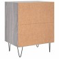 vidaXL Mesita de noche madera de ingeniería gris Sonoma 40x30x50 cm vidaXL Mesita de noche madera de ingeniería gris Sonoma 40x30x50 cm