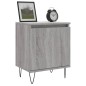 vidaXL Mesita de noche madera de ingeniería gris Sonoma 40x30x50 cm vidaXL Mesita de noche madera de ingeniería gris Sonoma 40x30x50 cm