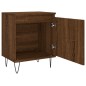 vidaXL Mesita de noche madera de ingeniería roble marrón 40x30x50 cm vidaXL Mesita de noche madera de ingeniería roble marrón 40x30x50 cm