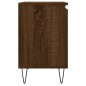 vidaXL Mesita de noche madera de ingeniería roble marrón 40x30x50 cm vidaXL Mesita de noche madera de ingeniería roble marrón 40x30x50 cm