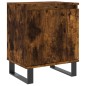 vidaXL Mesita de noche madera de ingeniería roble ahumado 40x30x50 cm vidaXL Mesita de noche madera de ingeniería roble ahumado 40x30x50 cm