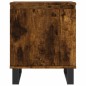 vidaXL Mesita de noche madera de ingeniería roble ahumado 40x30x50 cm vidaXL Mesita de noche madera de ingeniería roble ahumado 40x30x50 cm