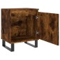 vidaXL Mesita de noche madera de ingeniería roble ahumado 40x30x50 cm vidaXL Mesita de noche madera de ingeniería roble ahumado 40x30x50 cm