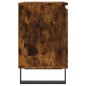 vidaXL Mesita de noche madera de ingeniería roble ahumado 40x30x50 cm vidaXL Mesita de noche madera de ingeniería roble ahumado 40x30x50 cm