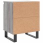 vidaXL Mesita de noche madera de ingeniería gris Sonoma 40x30x50 cm vidaXL Mesita de noche madera de ingeniería gris Sonoma 40x30x50 cm