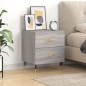 vidaXL Mesita de noche madera de ingeniería gris Sonoma 40x35x47,5 cm vidaXL Mesita de noche madera de ingeniería gris Sonoma 40x35x47,5 cm