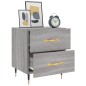vidaXL Mesita de noche madera de ingeniería gris Sonoma 40x35x47,5 cm vidaXL Mesita de noche madera de ingeniería gris Sonoma 40x35x47,5 cm
