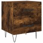 vidaXL Mesita de noche madera ingeniería roble ahumado 40x35x47,5 cm vidaXL Mesita de noche madera ingeniería roble ahumado 40x35x47,5 cm