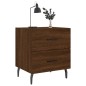 vidaXL Mesita de noche madera de ingeniería roble marrón 40x35x47,5 cm vidaXL Mesita de noche madera de ingeniería roble marrón 40x35x47,5 cm