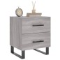 vidaXL Mesita de noche madera de ingeniería gris Sonoma 40x35x47,5 cm