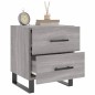 vidaXL Mesita de noche madera de ingeniería gris Sonoma 40x35x47,5 cm
