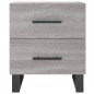 vidaXL Mesita de noche madera de ingeniería gris Sonoma 40x35x47,5 cm