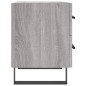 vidaXL Mesita de noche madera de ingeniería gris Sonoma 40x35x47,5 cm