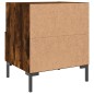 vidaXL Mesita de noche madera ingeniería roble ahumado 40x35x47,5 cm vidaXL Mesita de noche madera ingeniería roble ahumado 40x35x47,5 cm