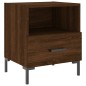 vidaXL Mesita de noche madera de ingeniería roble marrón 40x35x47,5 cm vidaXL Mesita de noche madera de ingeniería roble marrón 40x35x47,5 cm