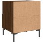 vidaXL Mesita de noche madera de ingeniería roble marrón 40x35x47,5 cm vidaXL Mesita de noche madera de ingeniería roble marrón 40x35x47,5 cm