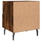 vidaXL Mesita de noche madera ingeniería roble ahumado 40x35x47,5 cm vidaXL Mesita de noche madera ingeniería roble ahumado 40x35x47,5 cm