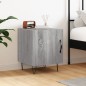 vidaXL Mesita de noche madera de ingeniería gris Sonoma 40x40x50 cm