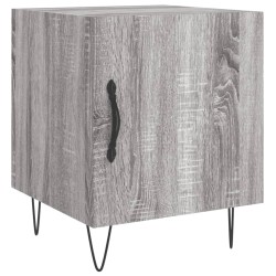 vidaXL Mesita de noche madera de ingeniería gris Sonoma 40x40x50 cm