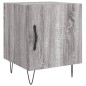 vidaXL Mesita de noche madera de ingeniería gris Sonoma 40x40x50 cm