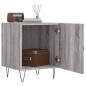 vidaXL Mesita de noche madera de ingeniería gris Sonoma 40x40x50 cm