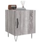 vidaXL Mesita de noche madera de ingeniería gris Sonoma 40x40x50 cm