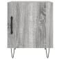 vidaXL Mesita de noche madera de ingeniería gris Sonoma 40x40x50 cm