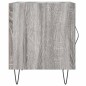 vidaXL Mesita de noche madera de ingeniería gris Sonoma 40x40x50 cm