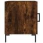 vidaXL Mesita de noche madera de ingeniería roble ahumado 40x40x50 cm vidaXL Mesita de noche madera de ingeniería roble ahumado 40x40x50 cm