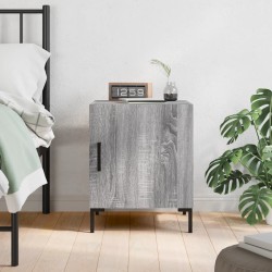vidaXL Mesita de noche madera de ingeniería gris Sonoma 40x40x50 cm