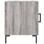 vidaXL Mesita de noche madera de ingeniería gris Sonoma 40x40x50 cm vidaXL Mesita de noche madera de ingeniería gris Sonoma 40x40x50 cm
