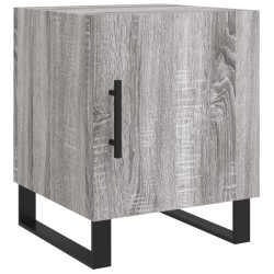 vidaXL Mesita de noche madera de ingeniería gris Sonoma 40x40x50 cm