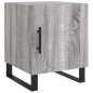 vidaXL Mesita de noche madera de ingeniería gris Sonoma 40x40x50 cm