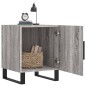 vidaXL Mesita de noche madera de ingeniería gris Sonoma 40x40x50 cm