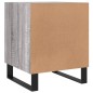 vidaXL Mesita de noche madera de ingeniería gris Sonoma 40x40x50 cm