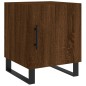 vidaXL Mesita de noche madera de ingeniería marrón roble 40x40x50 cm vidaXL Mesita de noche madera de ingeniería marrón roble 40x40x50 cm