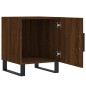 vidaXL Mesita de noche madera de ingeniería marrón roble 40x40x50 cm vidaXL Mesita de noche madera de ingeniería marrón roble 40x40x50 cm