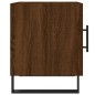 vidaXL Mesita de noche madera de ingeniería marrón roble 40x40x50 cm vidaXL Mesita de noche madera de ingeniería marrón roble 40x40x50 cm