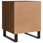 vidaXL Mesita de noche madera de ingeniería marrón roble 40x40x50 cm vidaXL Mesita de noche madera de ingeniería marrón roble 40x40x50 cm